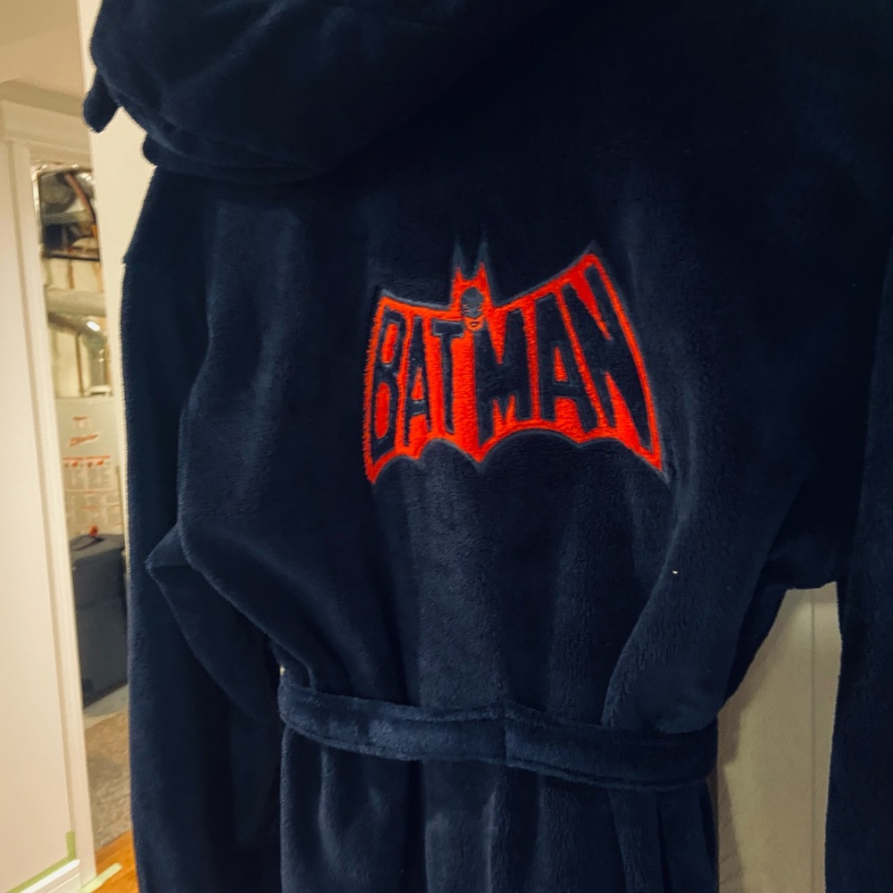 Luxurious Navy Blue Plush Robe - Picture 6 of 6